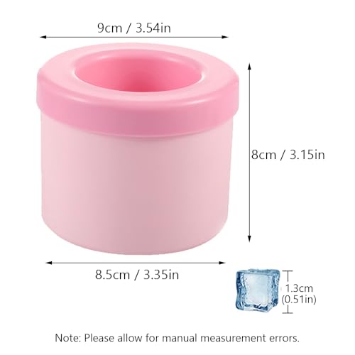 Molde de silicona para cubos de hielo, 60 unidades, 2 piezas miniatura 2