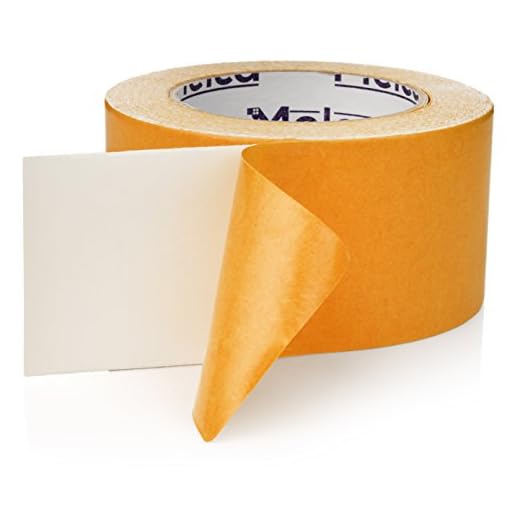 Double Sided Carpet Tape - Rug Tape for Area Rugs on Hardwood, Carpet, Tile (2.5 Inch , 10 Yards)
