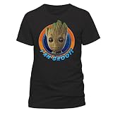 guardiani della galassia streaming Estilo de cuello: clásico. CID VD-PE15015T Marvel Guardiani Della Galaxia Camiseta I Am Groot, Negro, L para Hombre