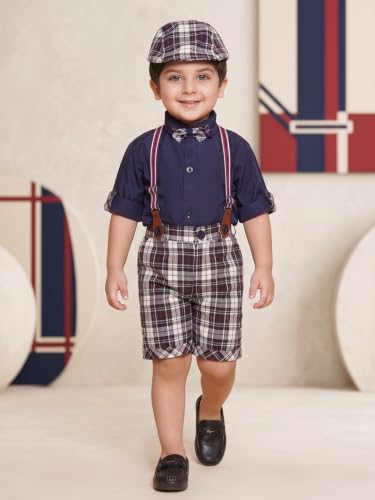 Image of AJ DEZINES Kids Clothing Shirt Short Set For Boys
