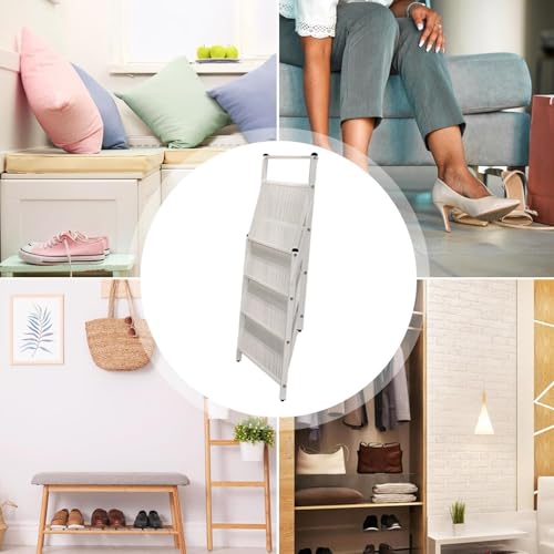 Meuble à chaussures peu encombrant en métal rigide pour optimiser l'espace - 7