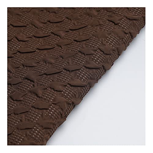 Tissu similicuir marron pour meuble voiture canapé et chaise rouleau simili cuir souple 1.38x8m