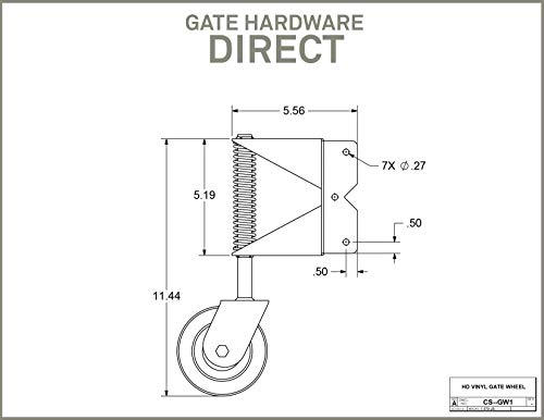Black Stainless Steel Gate Wheel For Large And Heavy Gates | Gw1-Ss-Bk #TOP7