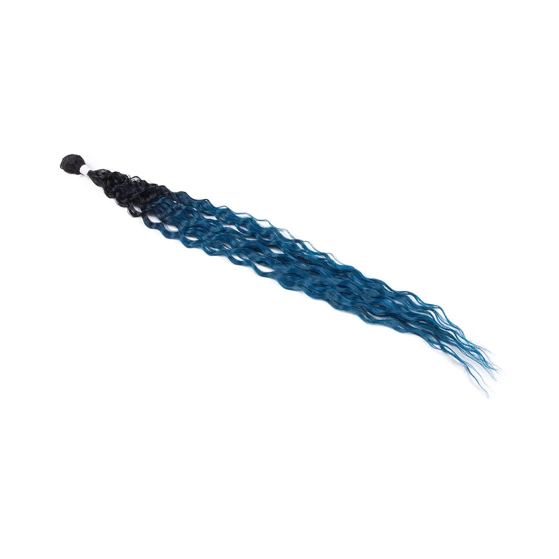 NOBLE STAR Mode Schwarz Blau Bündel mit Verschluss Kunsthaar Wasserwelle 6 Bündel mit Verschluss 30 Zoll 7 Stück/Packung Hochtemperatur-hitzebeständiges Haar