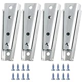4Pcs Sectional Sofa Connector, Sofa Buckle, Sofa Latch, Diagonal Bolts, Sofa Fixing Bolts, Interlocking Sofa Connector Bracket, Furniture Hardware Accessories, Bed Frame Accessories (120mm, Sliver)