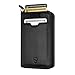 Vaultskin NOTTING HILL Slim Zip Wallet with RFID Protection for Cards Cash Coins (Black)