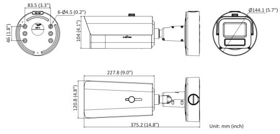 LTS LTCMIP9243W-SZ 4MP IR WDR Outdoor PoE H.265+ Network Bullet Camera with 4.7-118mm Varifocal & 25 X Optical Zoom Lens