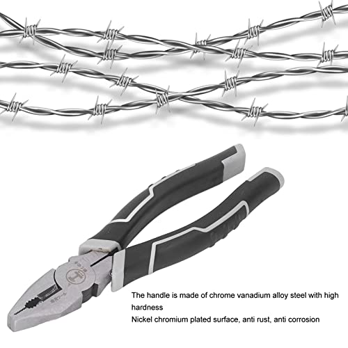Plier, Wire Cutter 8In Incisive Non Slip Portable For Jewelry(Lineman Plier) #TOP3