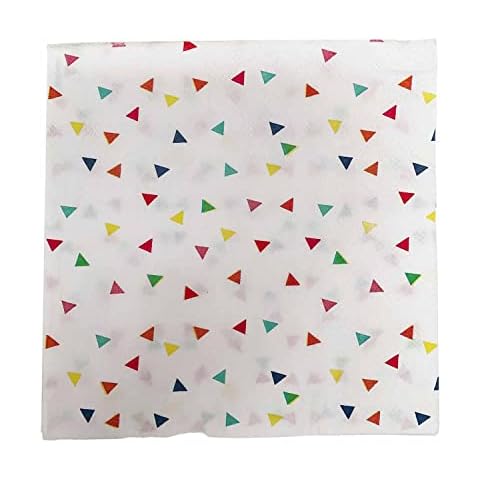 Amscan Rainbow Confetti Birthday Napkins Cover