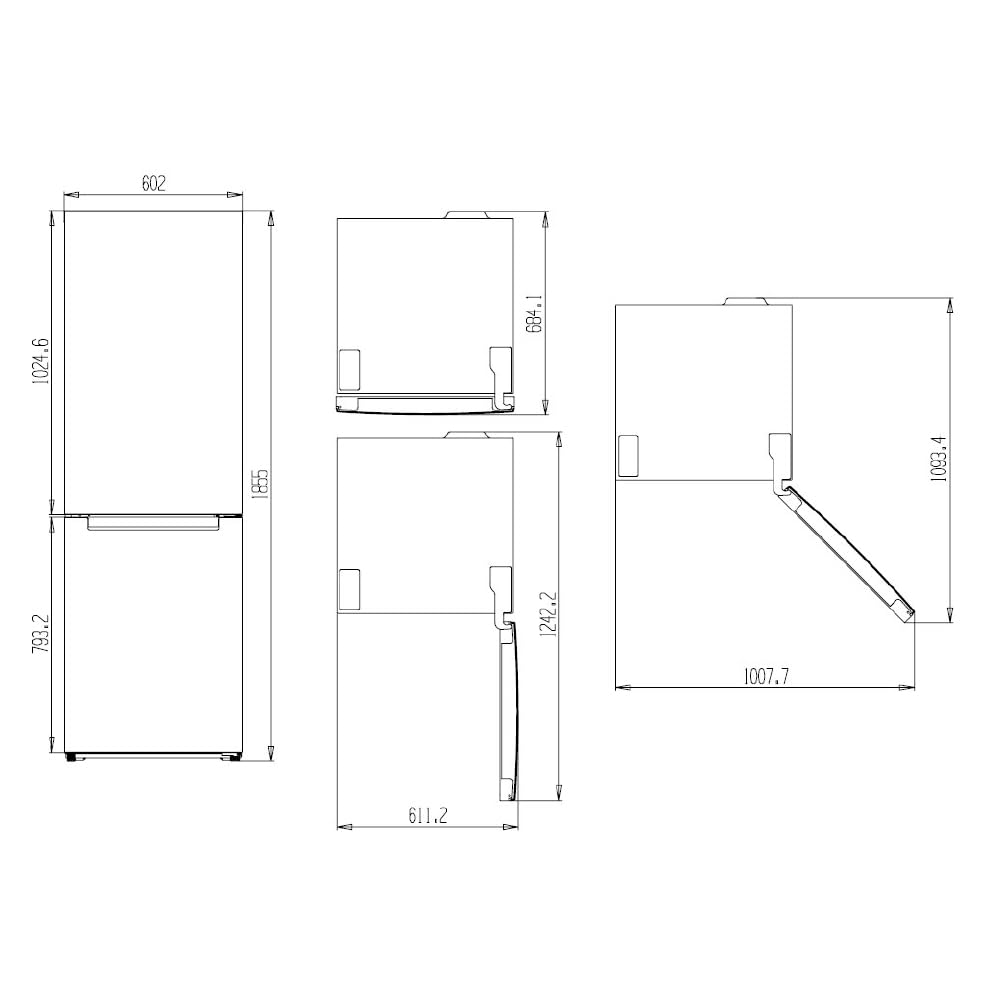 Svan Frigorífico Combi 2 Puertas Blanco SC185600ENF. Capacidad 323 Litros, No Frost, Multi AirFlow, Puerta Reversible, Bajo Nivel Sonoro, Eficiencia Energética Clase E