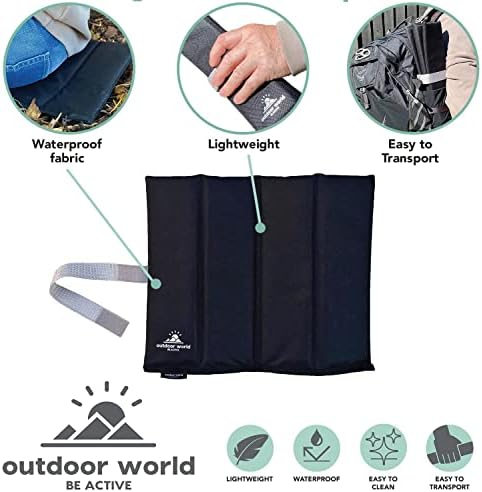 Outdoor World Folding Sit Mat - Thermally Insulated, Waterproof, Moistureproof, Portable Seat Pad - Lightweight Sitting Cushion for Outdoor Camping Park Picnic Hiking Fishing Beach Playground