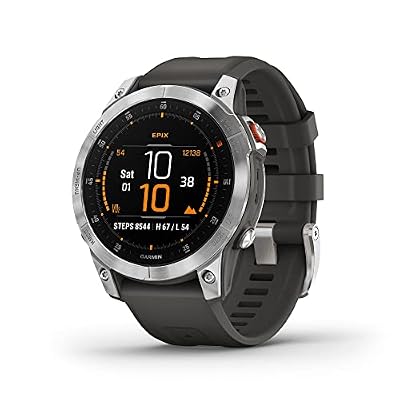 Garmin epix Gen 2, Premium Active smartwatch, Touchscreen AMOLED Display, Adventure Watch with Advanced Features, Slate Steel