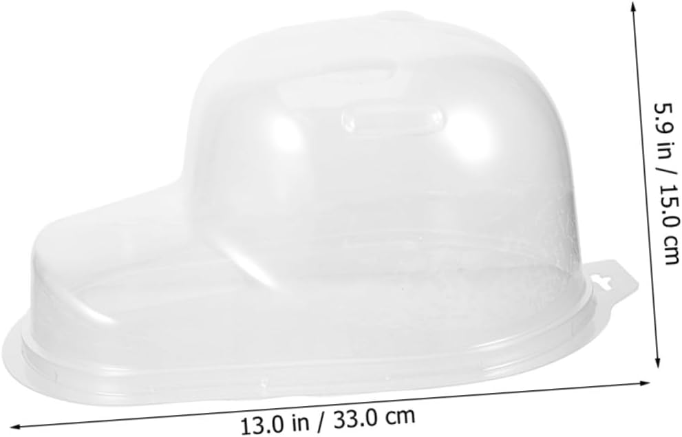 3pcs Plastic Curved Brim Hat Display Case for Caps