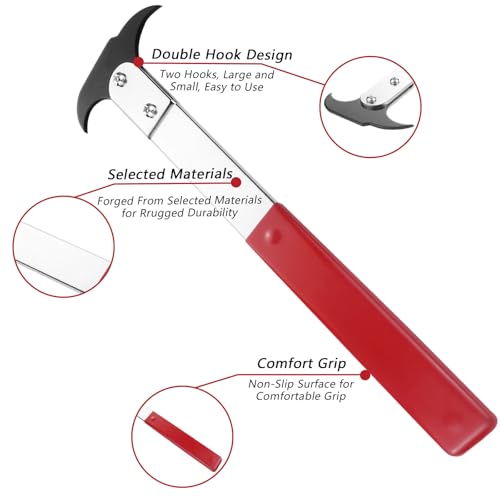 Aecsze Seal Puller - Seal Puller with Dual Hook Tip Design, Universal Oil and Grease Seal Removal Tool, Wide Applications for Various Type of Vehicles - Thumbnail 3