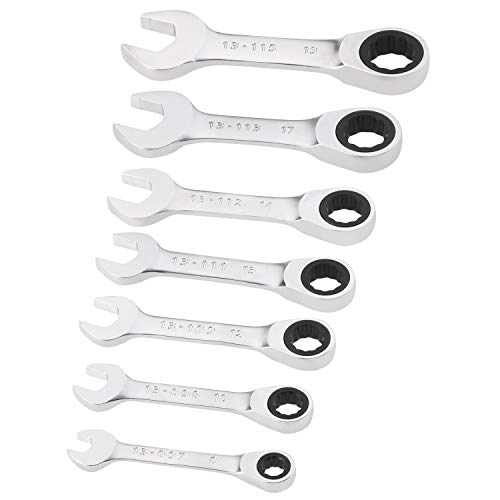 STANLEY Fmmt82900-0 Clés Mixtes Courtes À Cliquet Gamme FATMAX - Fourche Inclinée À 15° Avec...