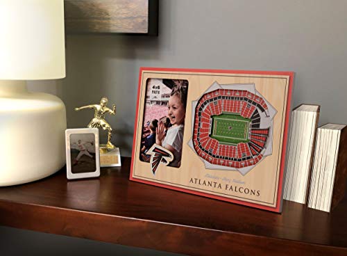 YouTheFan NFL Atlanta Falcons Mercedes-Benz Stadion 3D StadiumViews ramka na zdjęcia, jasnobrązowa, 30 x 20 cm
