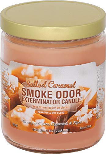 Smoke Odor Exterminator (Salted Caramel, 1 13Oz Jar Candles, 1, 13 Oz, 13 Ounce #TOP13