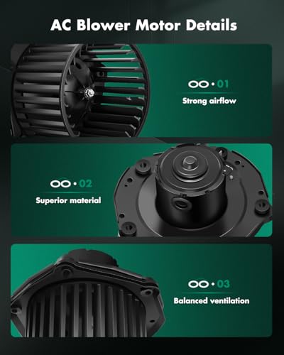 image for SCITOO 700100 Front HVAC Blower Motor with Fan Cage For Cadillac 1999-