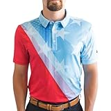 YATTA GOLF Athletic Performance Golf Shirt for Men - (Large) - Dry-fit Comfort, Moisture Wicking, 4-Way Stretch, Short Sleeve Casual Polo Shirt