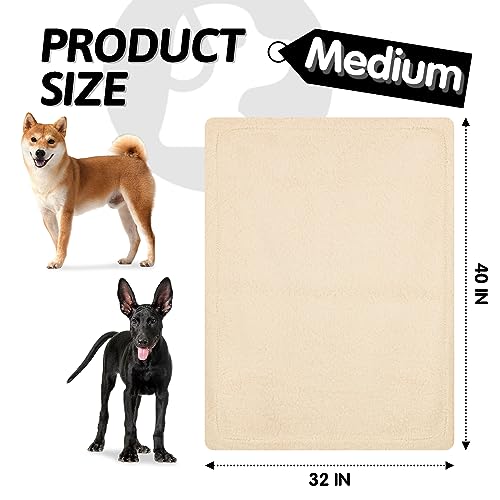 furrybaby Dog Blanket Soft Dog Blankets for Large Dogs Puppy Essentials Washable Sherpa Fleece Cat Blanket 32x40 Inches for Bed Furniture Couch Sofa (Medium, Beige) - Thumbnail 6