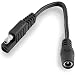Firstgear 6in SAE Connection to DC Coax Jack Adapter - 7/Black