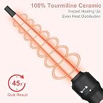 Curling Iron Hair Curler 5 In 1 Curling Wand Set Hair Crimper Beach Waves Hair Waver for Women 3 Barrel Triple Tool for Wavy Wands with 3/4 inch to 1 1/2 inch Attachments Hair Styling Tools
