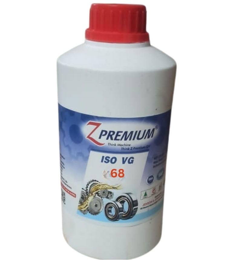 Image of ZPremium Industrial Lubrication Oil ISO VG 68 - Premium High-Performance Oil for Hydraulic Systems, Gearboxes, Bearings, Circulating Systems, Pumps & Industrial Machinery | 1 Litre (Pack of 1)