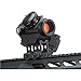 Lancer Tactical 1x30 2MOA Mi-cro Red Dot Sight 1x25mm Reflex Sight Waterproof & Shockproof & Fog-Proof Red Dot Scope, Mini Riflescope with 1 inch Riser Mount, Black.