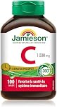 Jamieson Vitamine C 1 000 mg Comprimés À Libération Prolongée, Soutient La Santé Immunitaire, Des Dents Et Des Os Forts. Libération Graduelle De La Vitamine C Tout Au Long De La Journée, Végétarien, Sans Gluten, 100 Compte, Fièrement Canadien