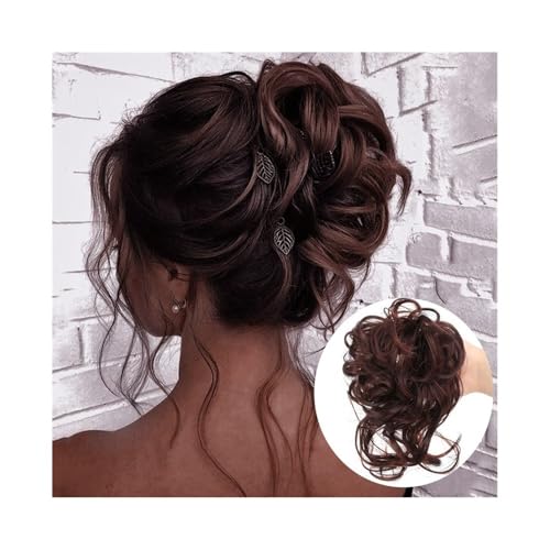 Alltag Synthetisches Haar, Dutt, Chignon, unordentlich, lockig...