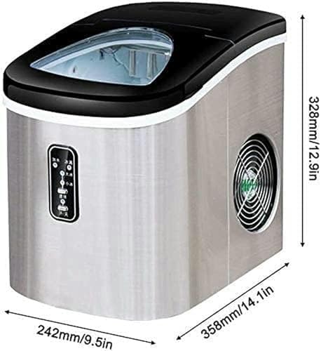 Máquina fabricadora de hielo para mostrador, portátil y automática con función de autolimpieza, produce 9 cubos en 6-8 minutos, ideal para hogar/cocina/oficina/bar miniatura 2