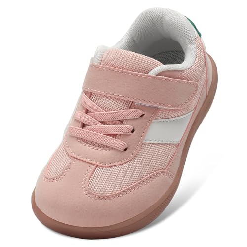Toddler Wide Toe Box Shoes Zero Drop Minimalist Sneakers for Toddler/Little Kid Barefoot Slip on Tennis Shoes for Kids Boys Girls
