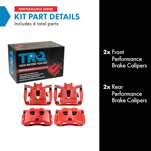 Image of TRQ Brake Caliper Set Performance Compatible with 2012-2018 Ford F-150
