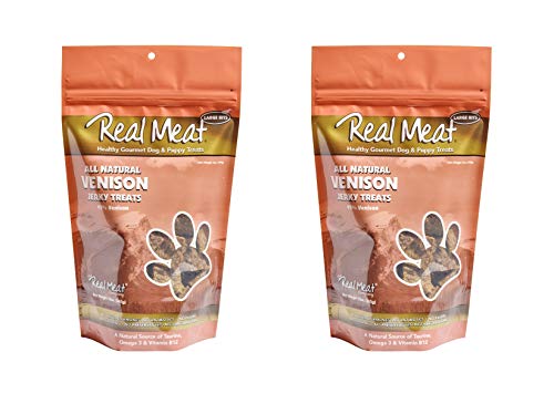 The Real Meat Company 2 Pack Of Jerky Treats For Dogs, 4 Ounces Each, All Natural Venison #TOP5