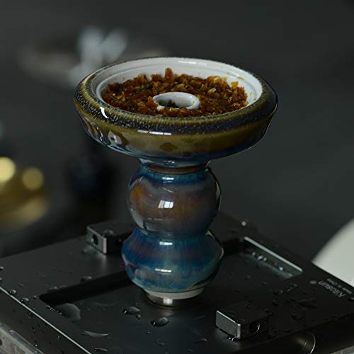 Tabakkopf Shisha Phunnel Kopf - Kitosun Pivot Shisha Kopf Hookah Bowl 320 g Tonschale mit Rand kompatibel mit alle HMD… – Bild 7
