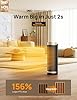 DREO Space Heater for Indoor Use, 16 inch Portable Electric Heater with Remote for Bedroom, 1500W PTC Ceramic Fast Heating with Thermostat, Overheating &Tip-Over Protection, 70°Oscillating, 12H Timer