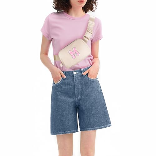 Image of Uygafly Gift for Teen Girls Kids Daughter Her - Birthday Gifts for 3 4 5 6 7 8 9 10 11 12 13 Year Old Girls,Fanny Pack Crossbody Bag Purse Belt Bag Cute Trendy Stuff | Cream,M