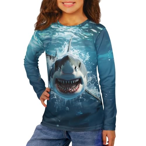 Image of Uourmeti Teens Girls Long Sleeve T Shirts Fall Outfits Boys Active Sportswear Running Tops