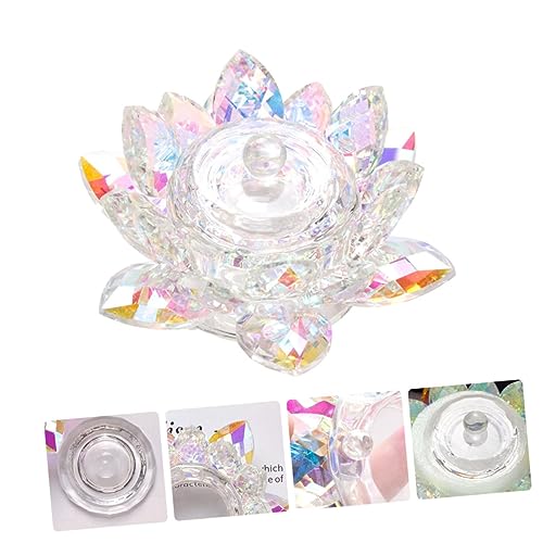 Contenedor de cristal para arte de uñas con tapa miniatura 5