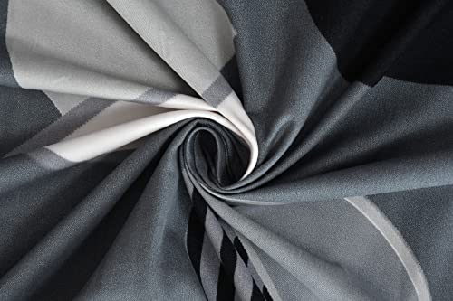 Image of Fitzy 280 TC Fitted Bedsheet King Size, Elastic Bedsheet, 72x78 + 12 Inches Drop,with 2 Pillow Covers (BlackDesgin)