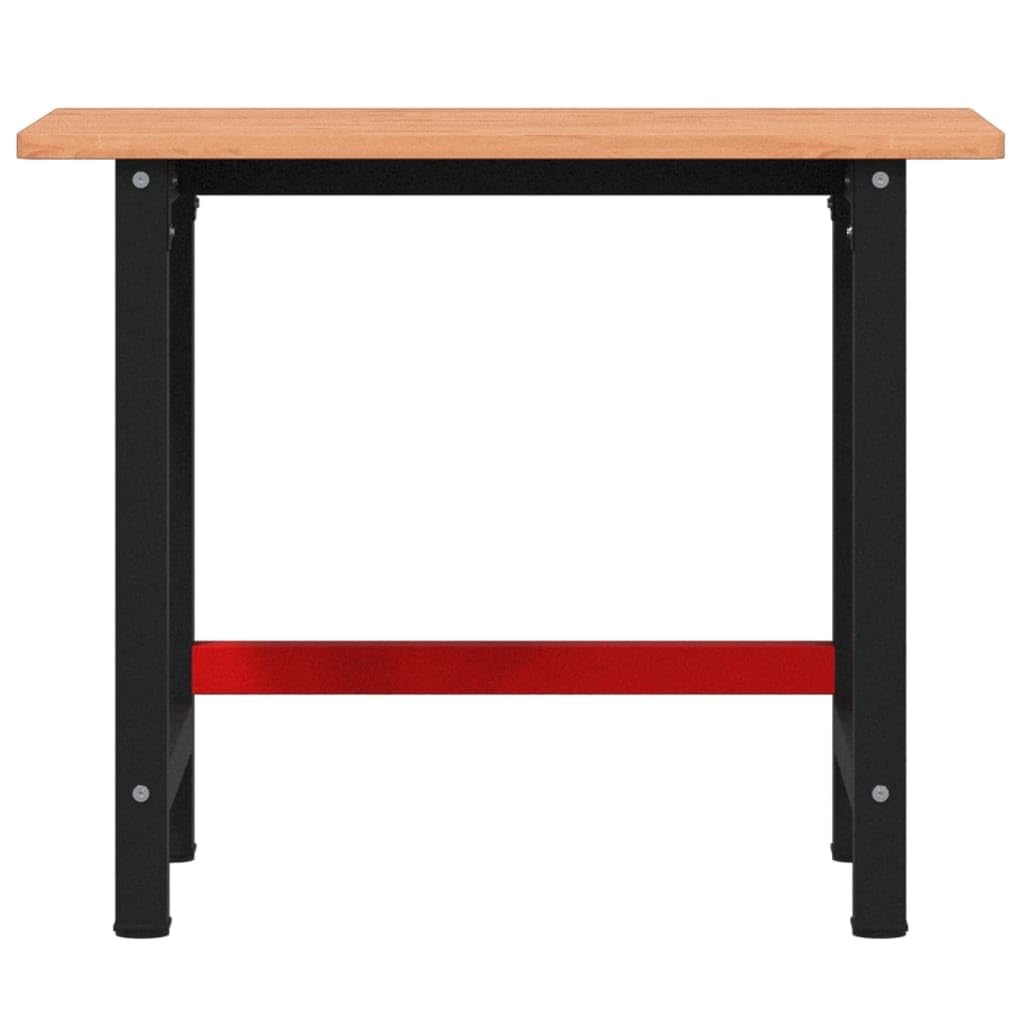 Genérico Banco de Trabajo Rectangular Madera Maciza Roble 100x60x81,5 cm,Bricolaje,Accesorios de Bricolaje,Organización y Almacenamiento de Herramientas,Mesas de Trabajo,Marrón,19.18 kg,3309662