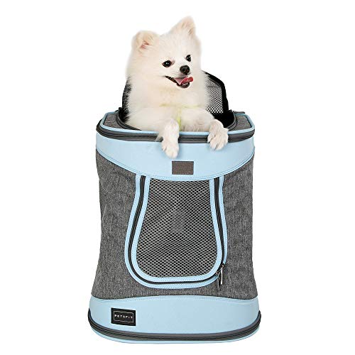 Petsfit Haustier Rucksäcke für Hunde und Katzen Faltbarer Hunderucksack Katzenrucksack mit internem...