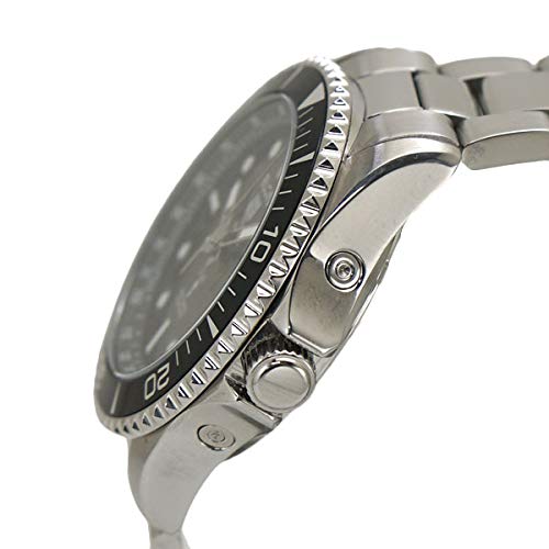 【国内正規品】エルジン ELGIN 電波ソーラーウォッチ 腕時計 10気圧防水 太陽電池 メンズ 男性用 ブラック文字盤 FK1427S-BP NEW 商品画像4