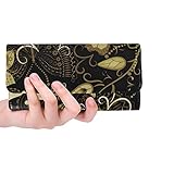 Innentaschen: 12 Kartenfächer, 1 Reißverschlusstasche, 1 Ausweisfenster und 2 Steckfächer für Bargeld