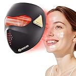 LED Light Therapy Mask, 4D LED Face Mask Light Therapy - 4 Modes Face Mask Light Therapy, 850nm Infrared & Red Light Masks, 4000mAh Rechargeable - Light Therapy Skin Care, Home Use
