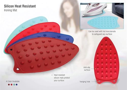 Image of CIPLA PLAST Silicone Iron Mat Pad | Ironing Mat for Garments |Home Press Mat Reusable & Washable | High Heat Resistant Iron Insulation Pad,(Multi Color)