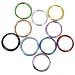 OSALADI 10 Rolls Wire Multi Colored Aluminum Crafts Sculpting Wire Flexible DIY Jewelry Beading Wire for Craft Jewelry Making