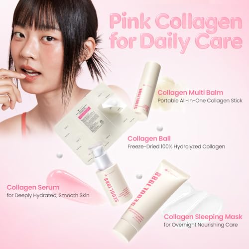 Image of K-SECRET SEOUL 1988 Collagen Boosting Serum | Deeply Hydrating Serum with 7-Type Collagen Complex, Niacinamide, Ceramide NP, and Red Ginseng | Korean Skincare, 30ml / 1.01 fl oz