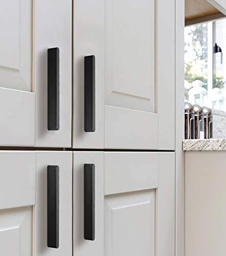 10 maniglie nere per armadietti da cucina mobili