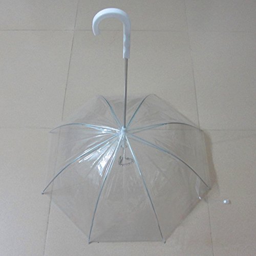 Haustier-Regenschirm-Hundeleine, transparent, wasserdicht, für Hunde/Katzen, trockene Spaziergänge bei Regen und Schnee